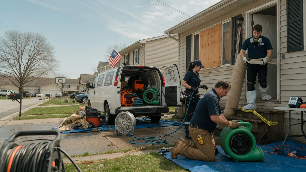 Water Damage Restoration in Oreana, IL near me